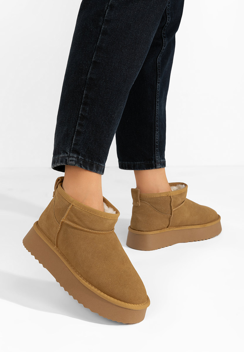 Cizme tip ugg Willa camel