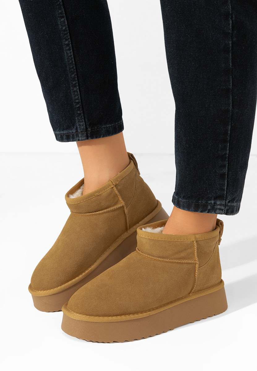 Cizme tip ugg Willa camel