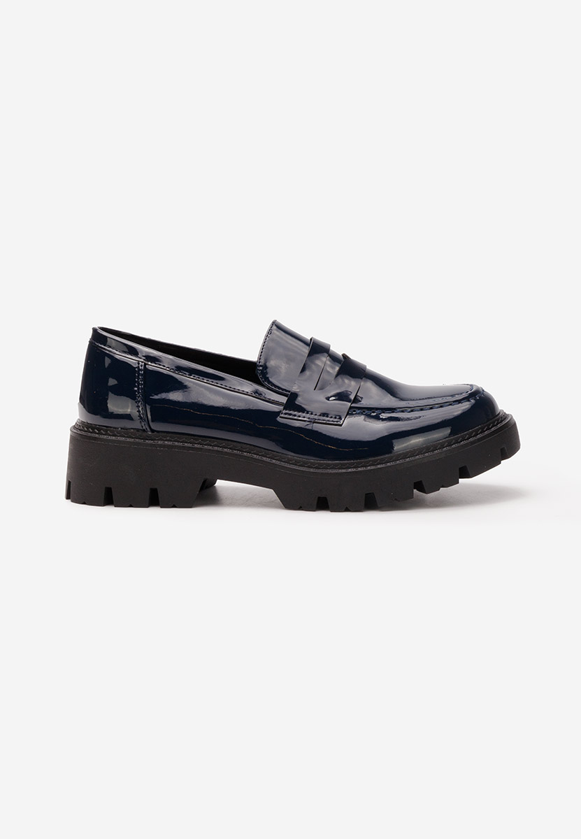 Mocasini cu talpa groasa Zampa navy