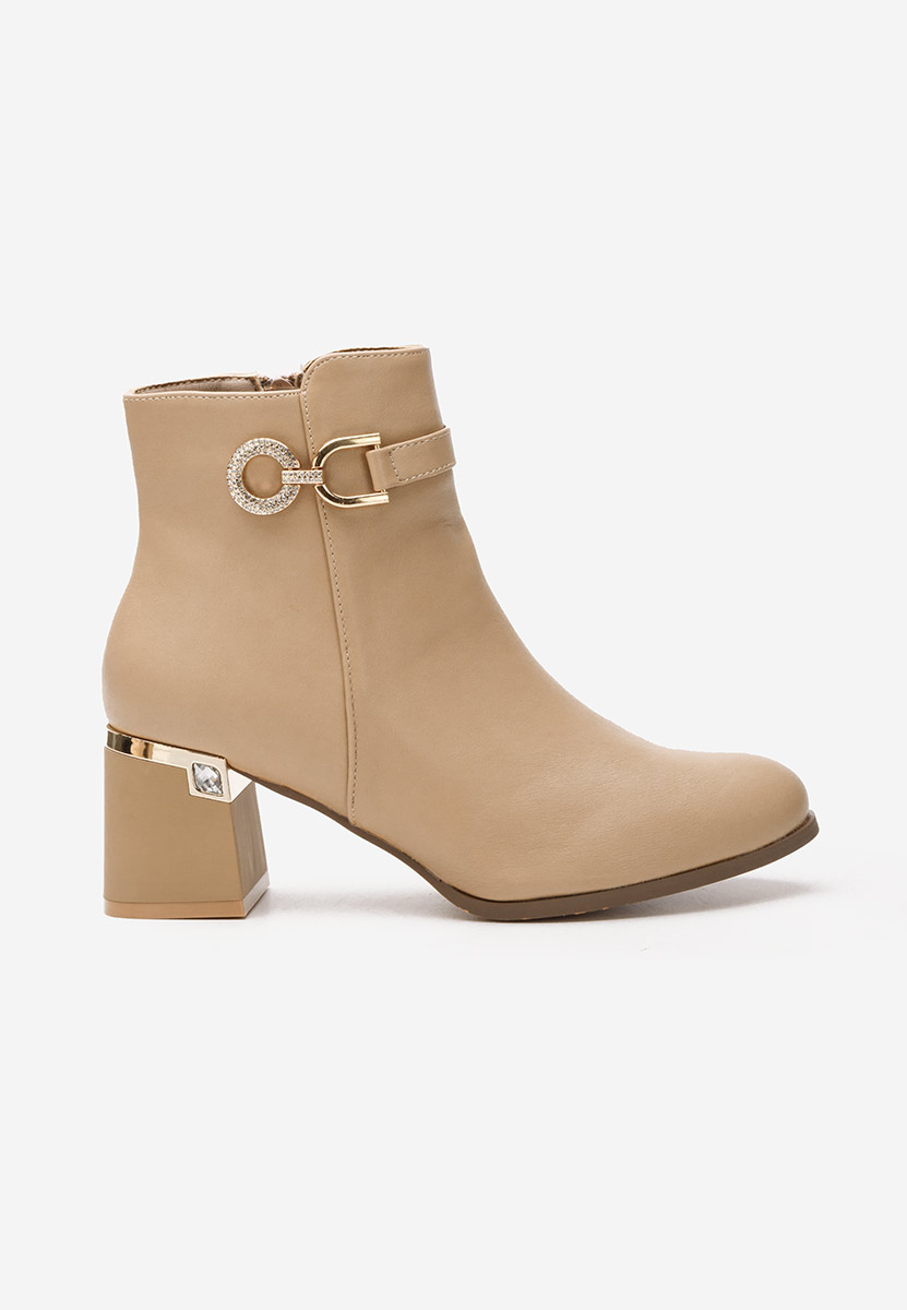 Botine elegante Margie kaki