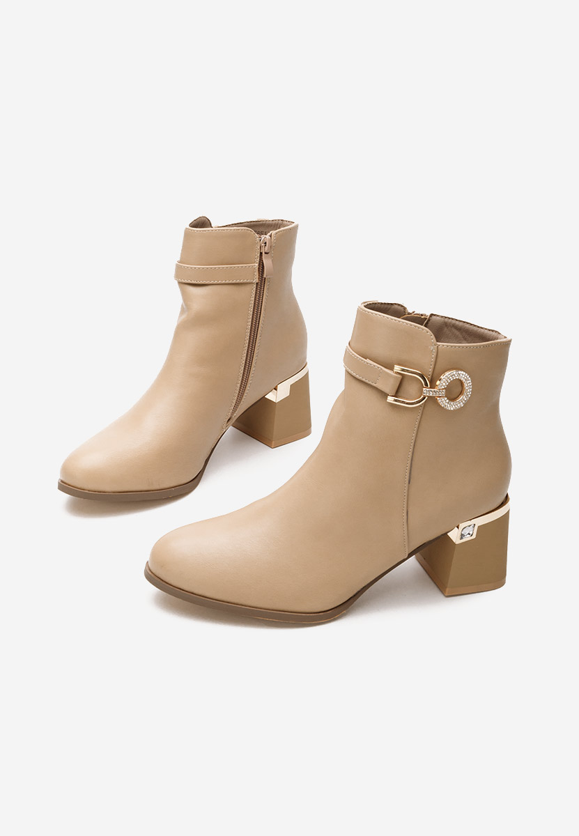 Botine elegante Margie kaki