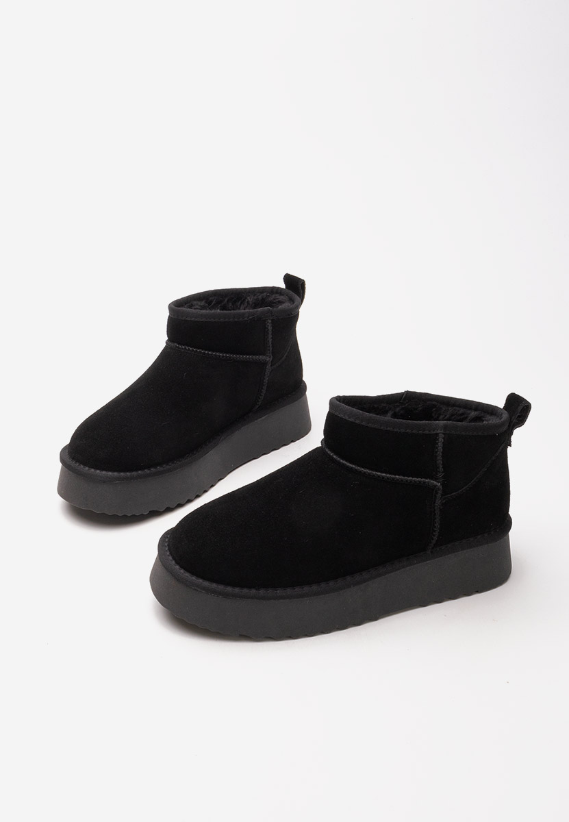 Cizme tip ugg Willa negre