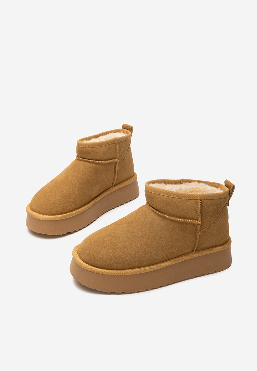 Cizme tip ugg Willa camel