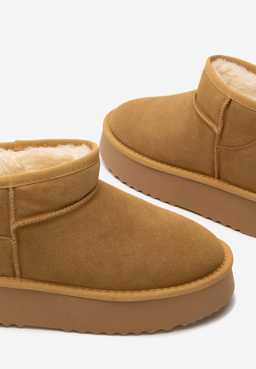 Cizme tip ugg Willa camel