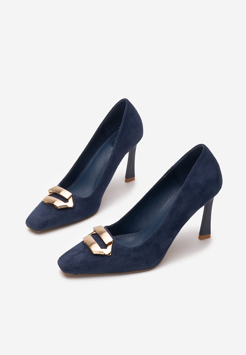 Pantofi cu toc subtire Xeresa V2 albastri