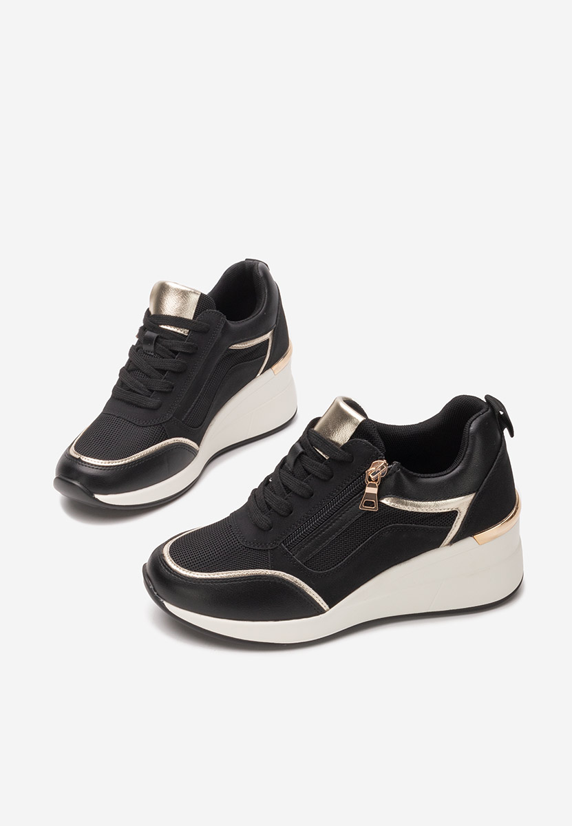 Sneakers cu platforma Kalista negri