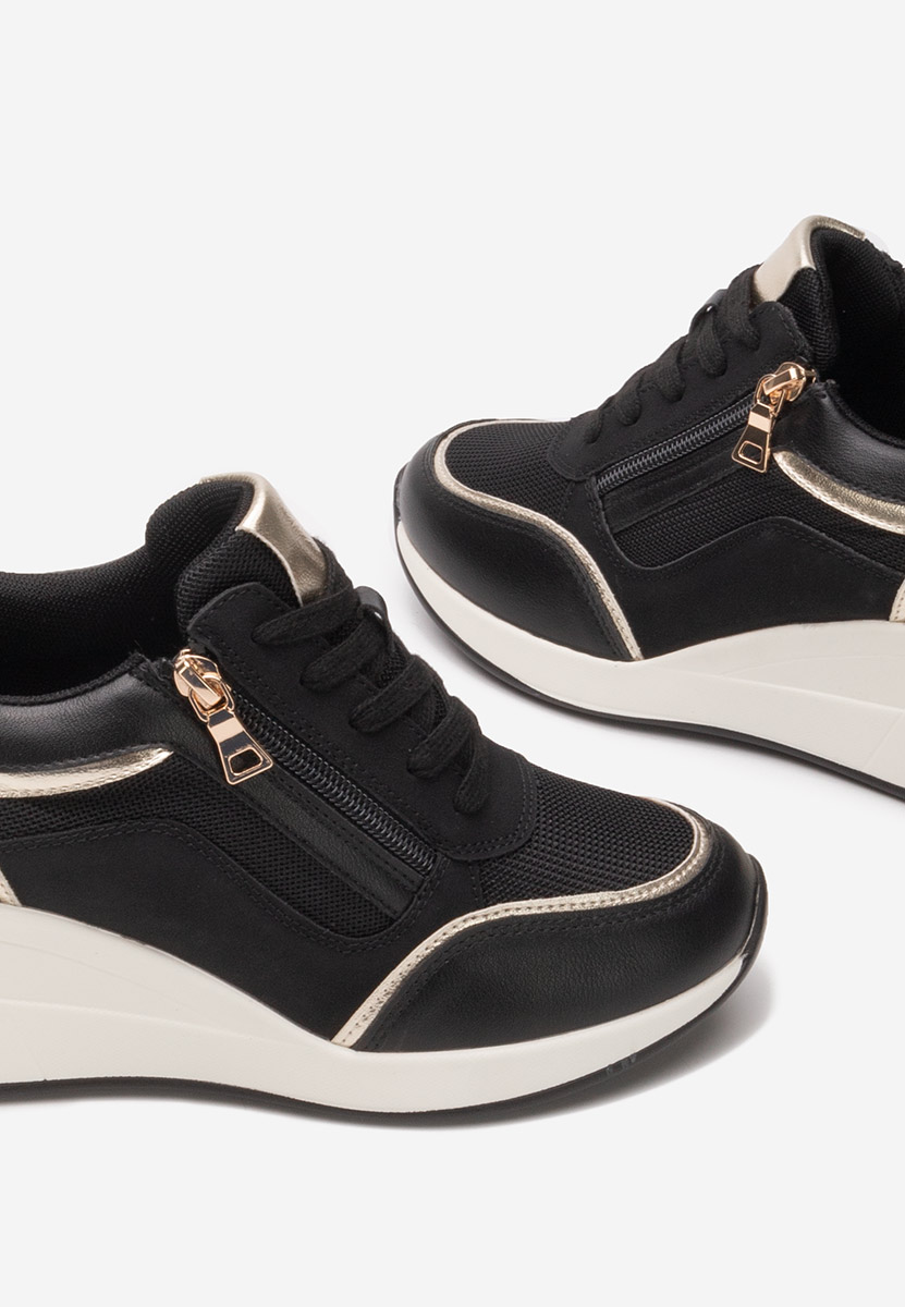 Sneakers cu platforma Kalista negri