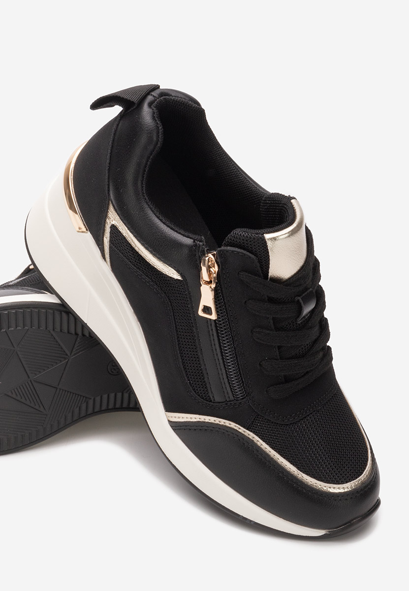Sneakers cu platforma Kalista negri