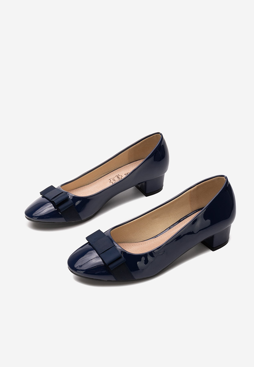 Pantofi cu toc mic Jacki V4 navy