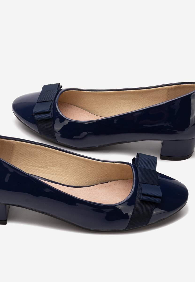 Pantofi cu toc mic Jacki V4 navy