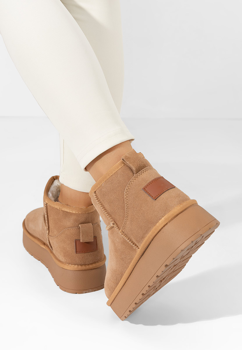 Cizme tip ugg Midisa camel