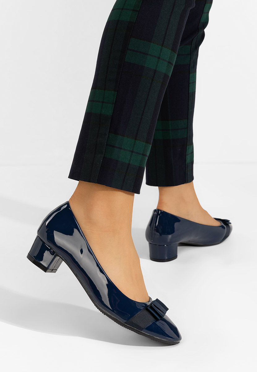 Pantofi cu toc mic Jacki V4 navy
