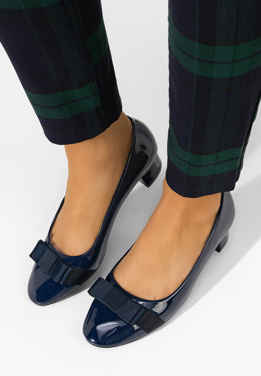 Pantofi cu toc mic Jacki V4 navy