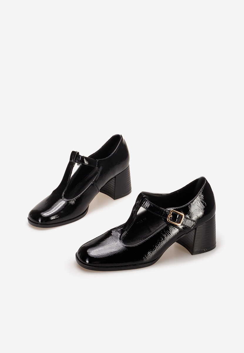 Pantofi cu toc mediu Vesita V2 negri
