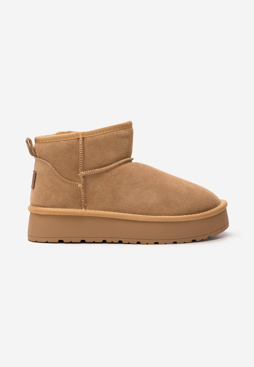 Cizme tip ugg Midisa camel