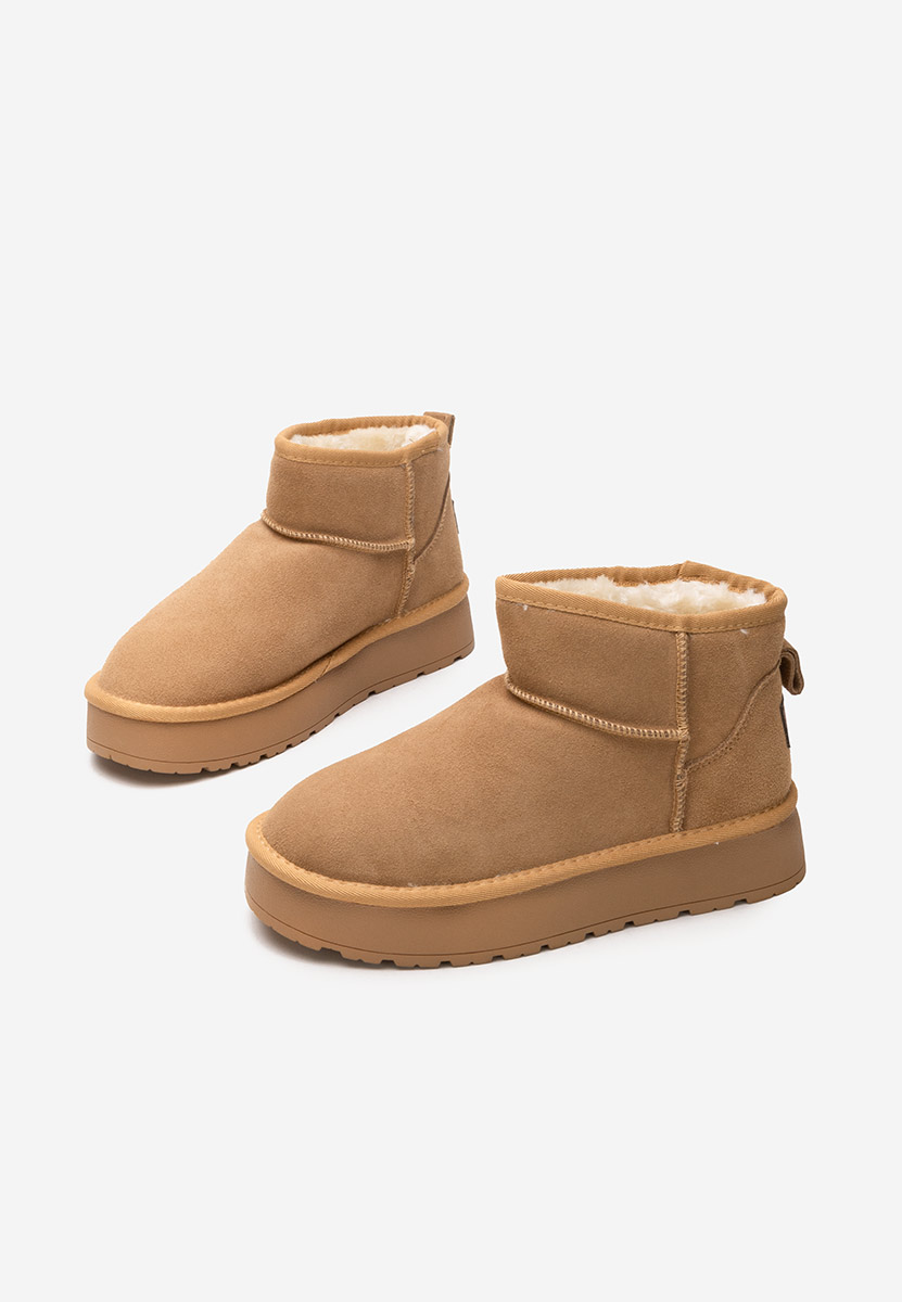 Cizme tip ugg Midisa camel