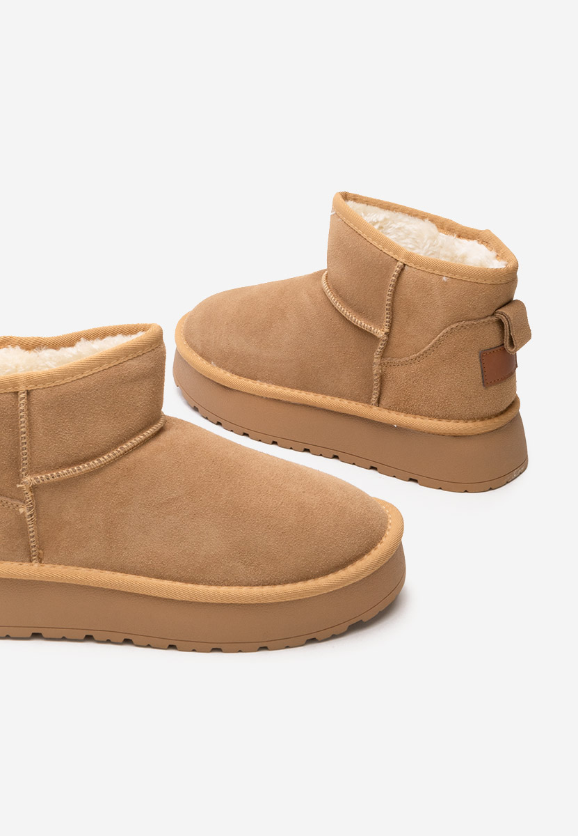 Cizme tip ugg Midisa camel