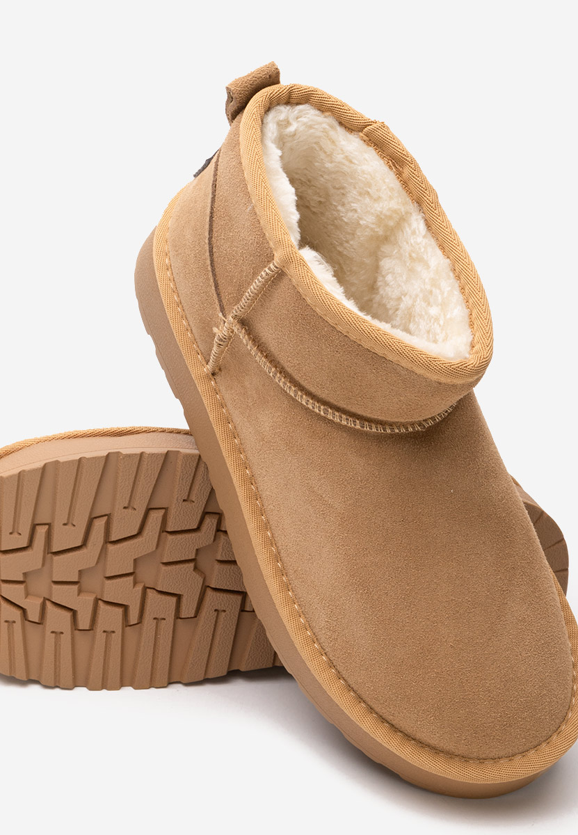 Cizme tip ugg Midisa camel