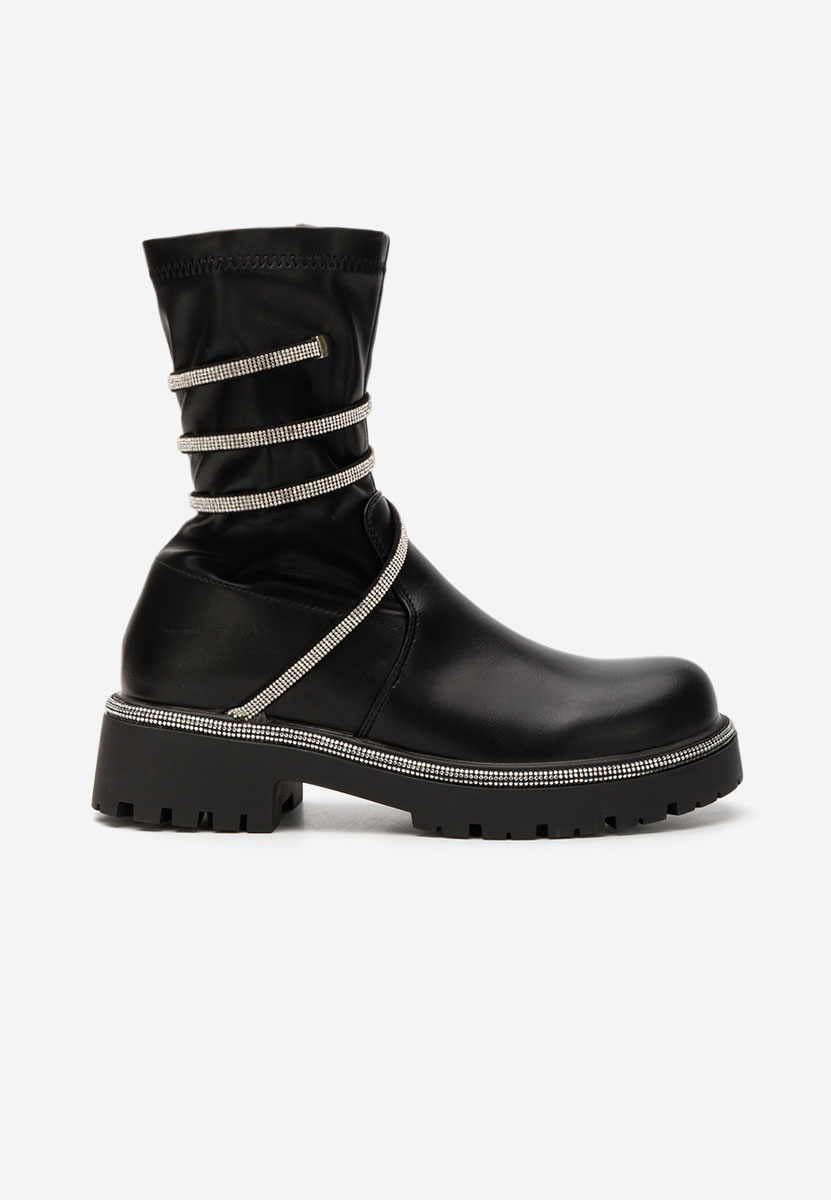 Ghete cu talpa groasa Catina V2 negre