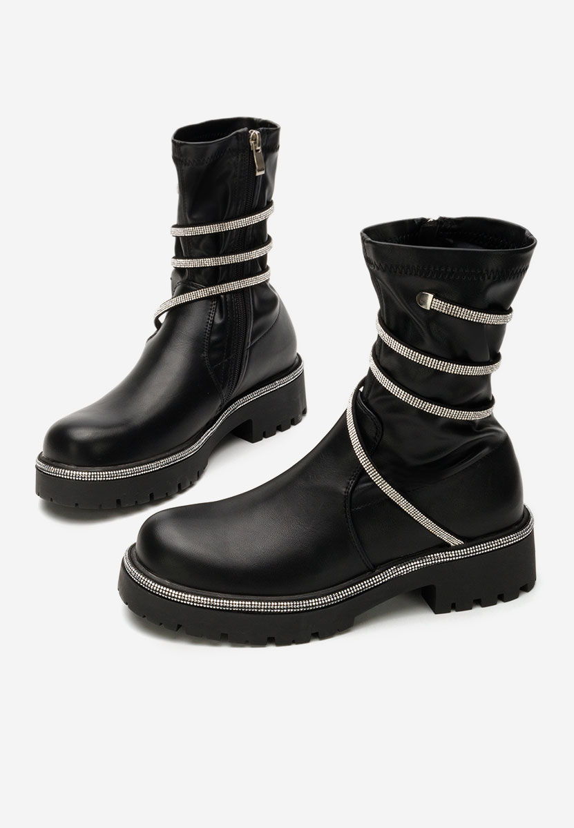 Ghete cu talpa groasa Catina V2 negre
