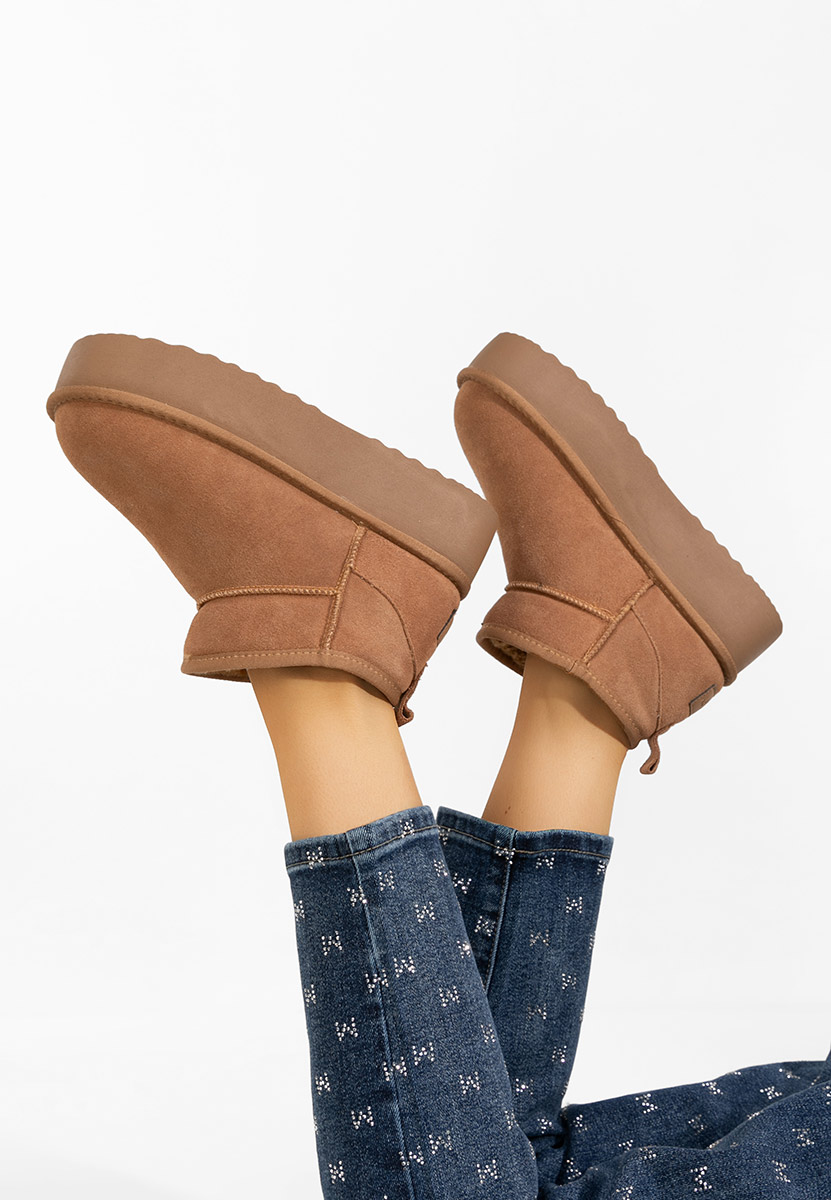 Cizme tip ugg Nalya V3 camel