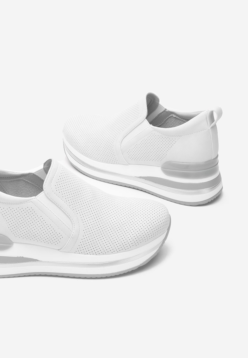 Sneakers cu platforma Reba albi