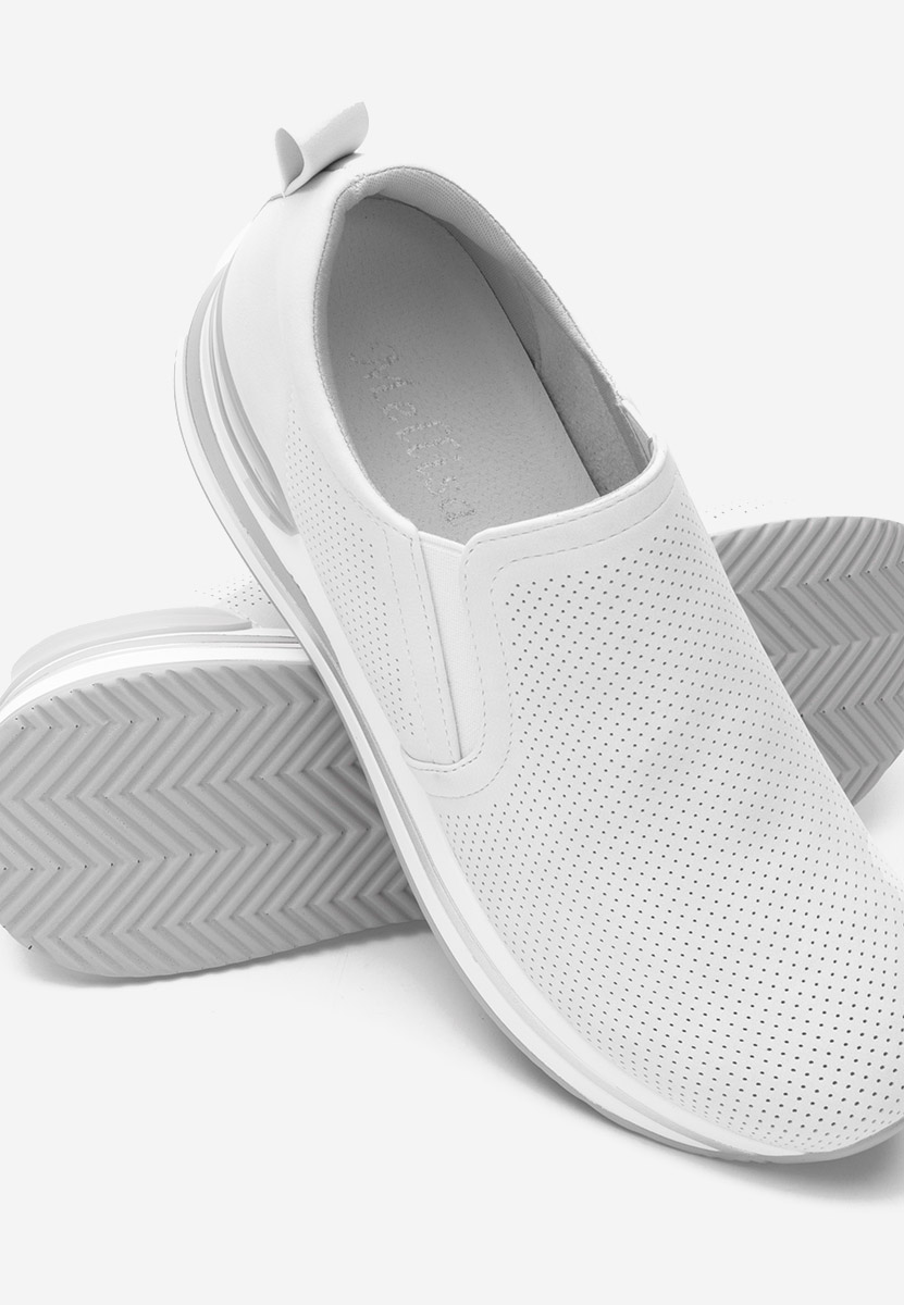 Sneakers cu platforma Reba albi