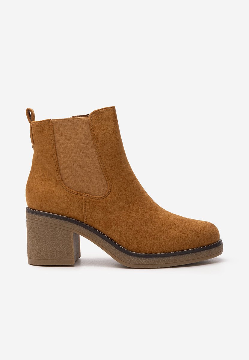 Ghete cu toc Winnifred camel