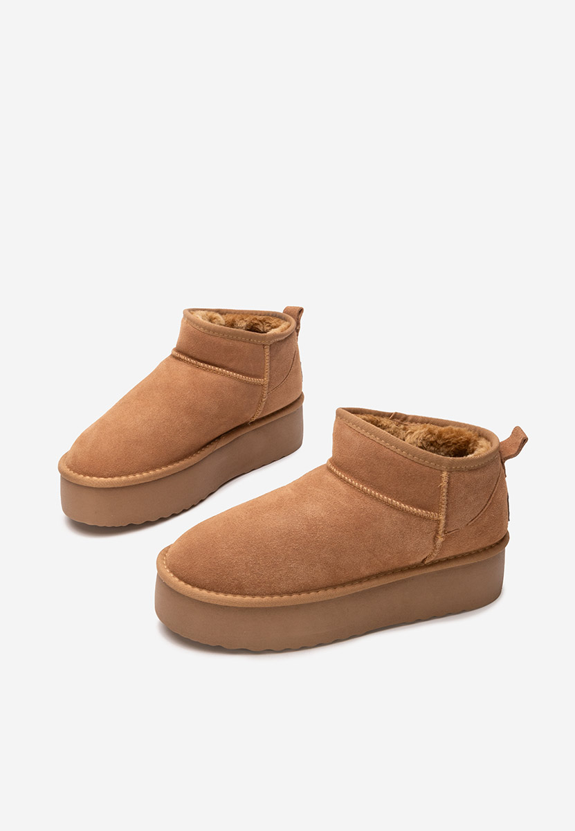 Cizme tip ugg Nalya V3 camel