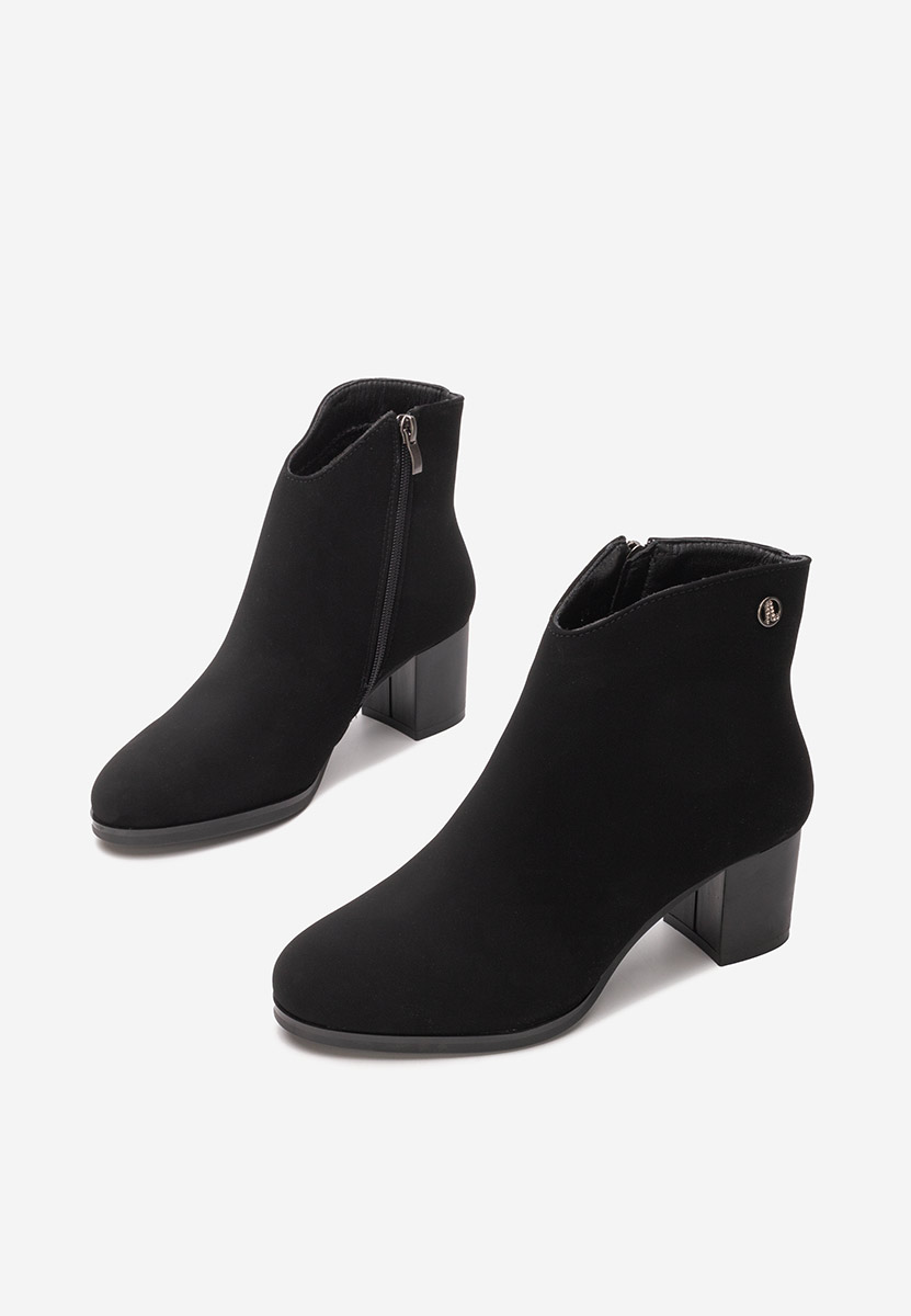 Botine dama cu toc Paulene V2 negre