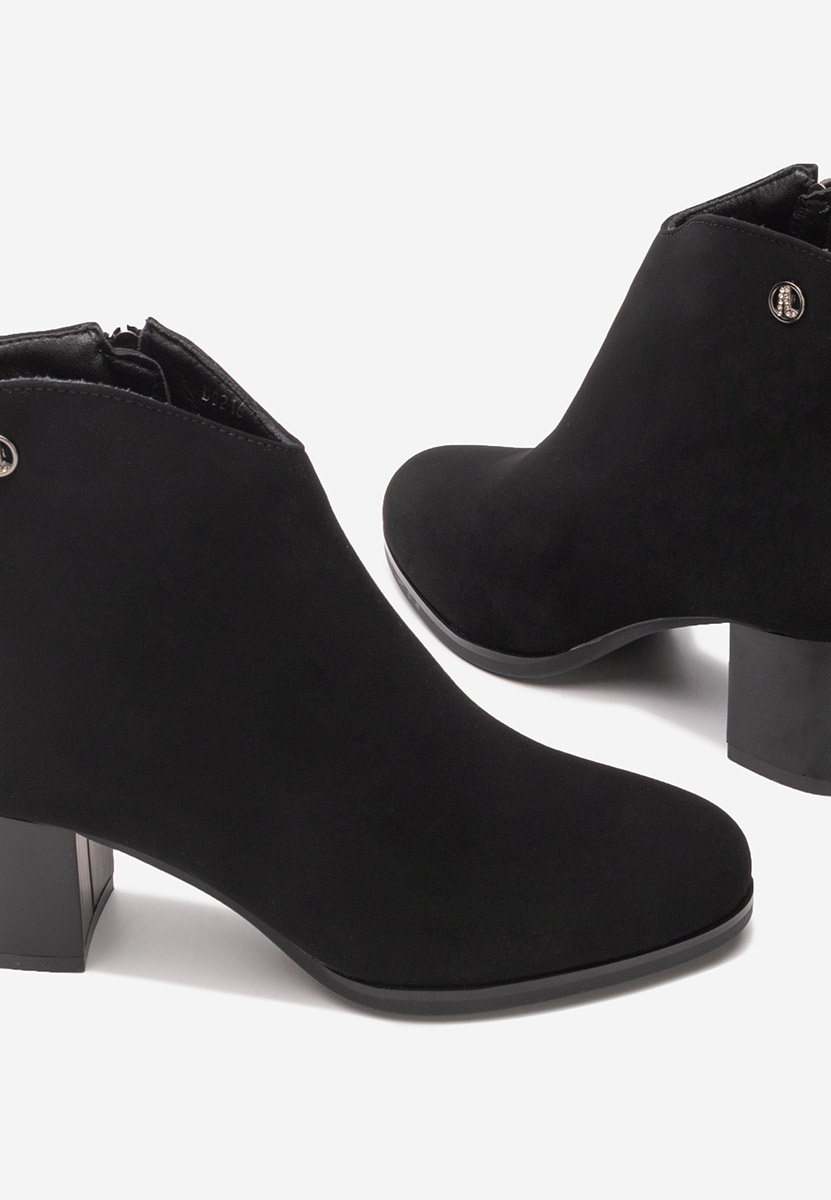 Botine dama cu toc Paulene V2 negre