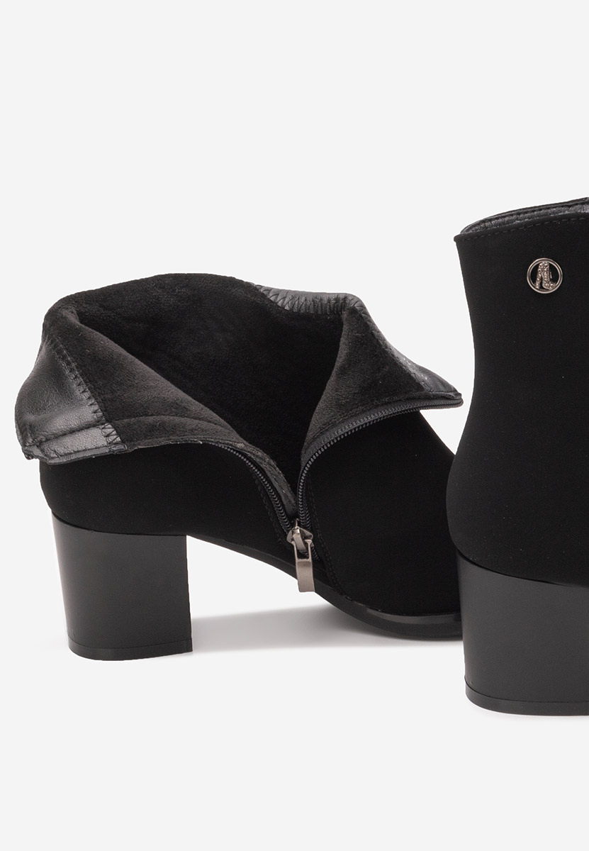 Botine dama cu toc Paulene V2 negre