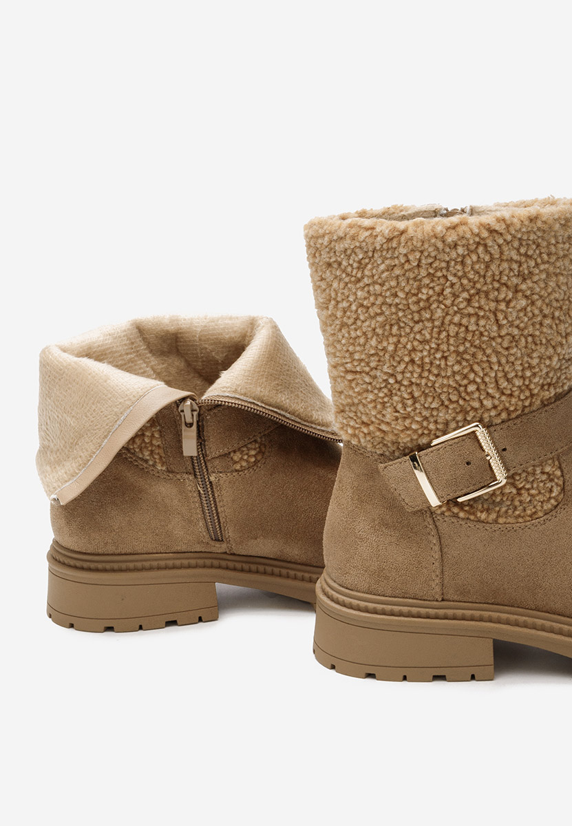 Ghete imblanite dama Sherill V2 camel