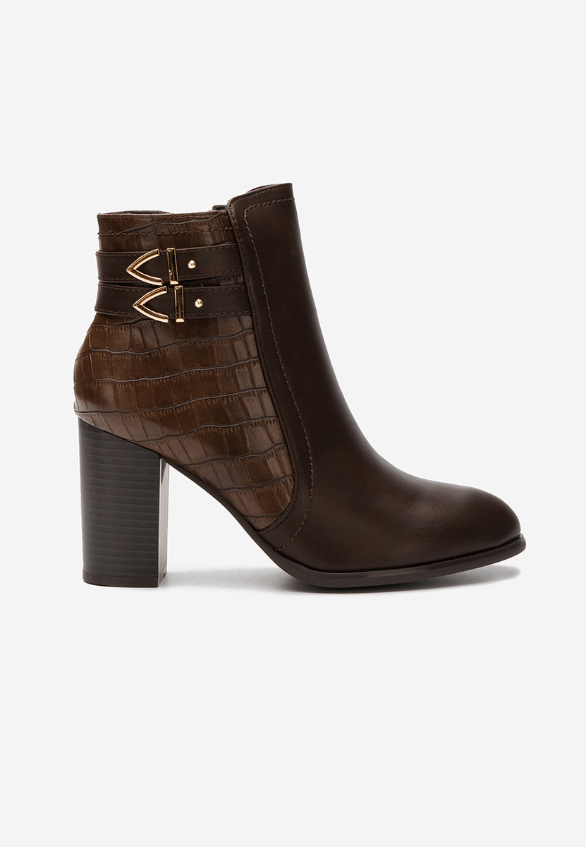 Botine cu toc gros Theodore maro