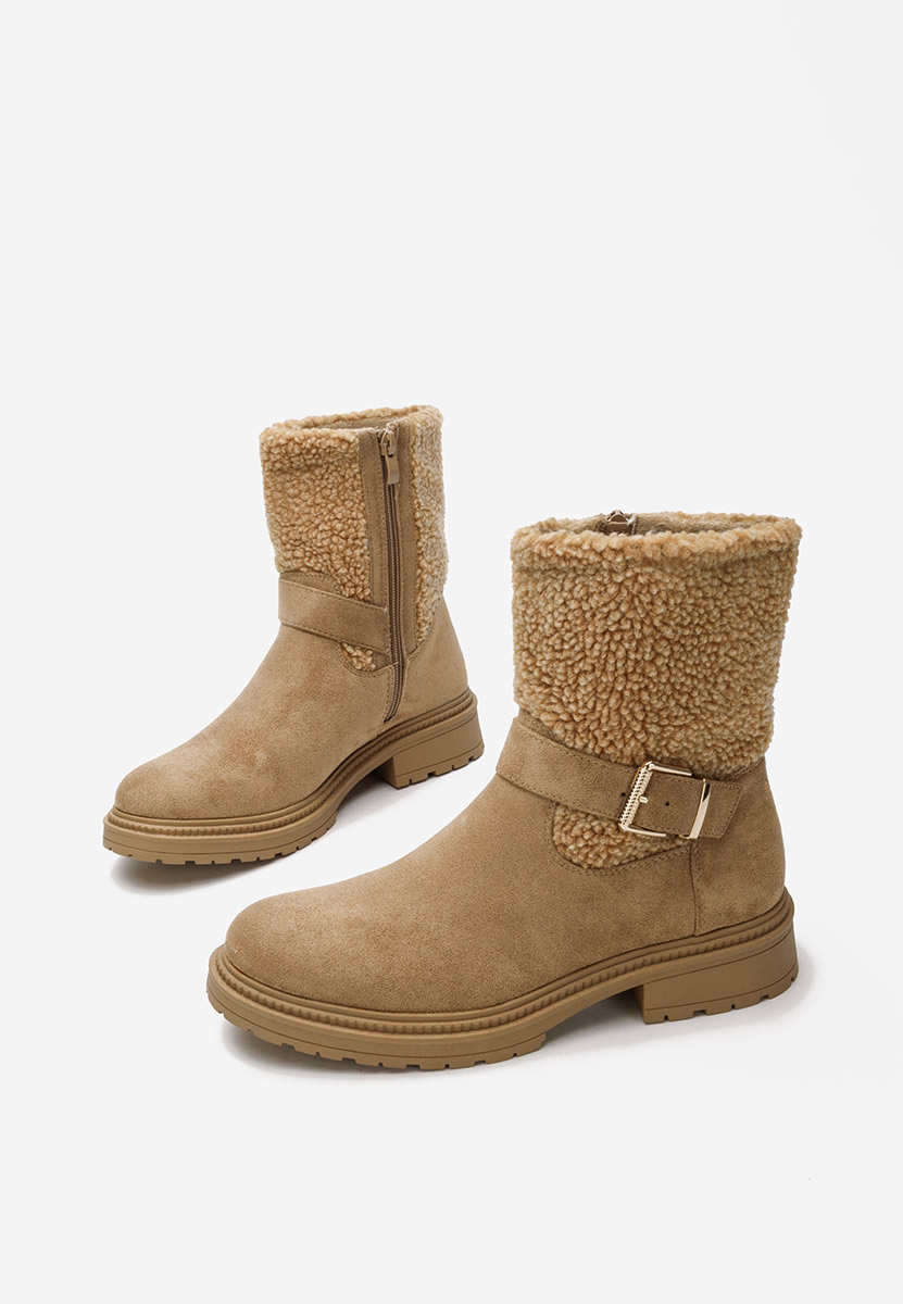 Ghete imblanite dama Sherill V2 camel