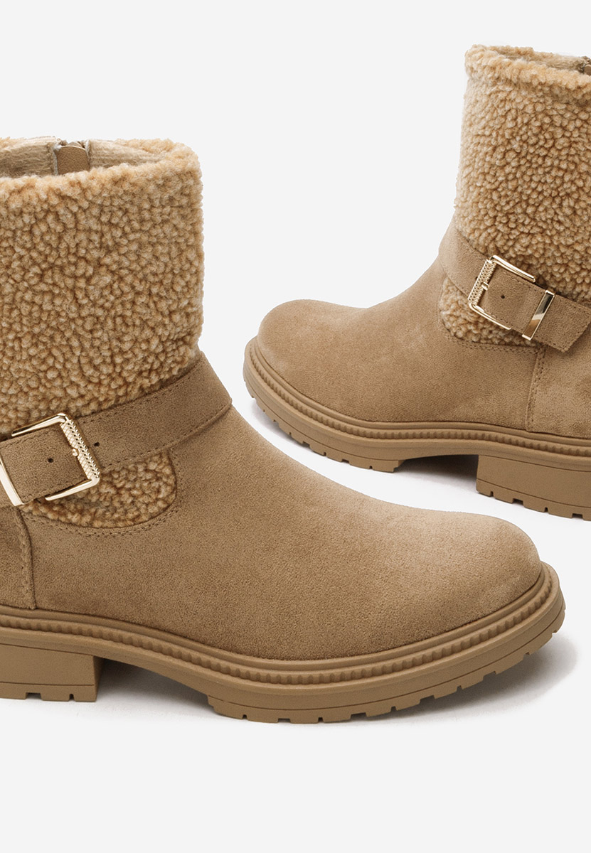Ghete imblanite dama Sherill V2 camel