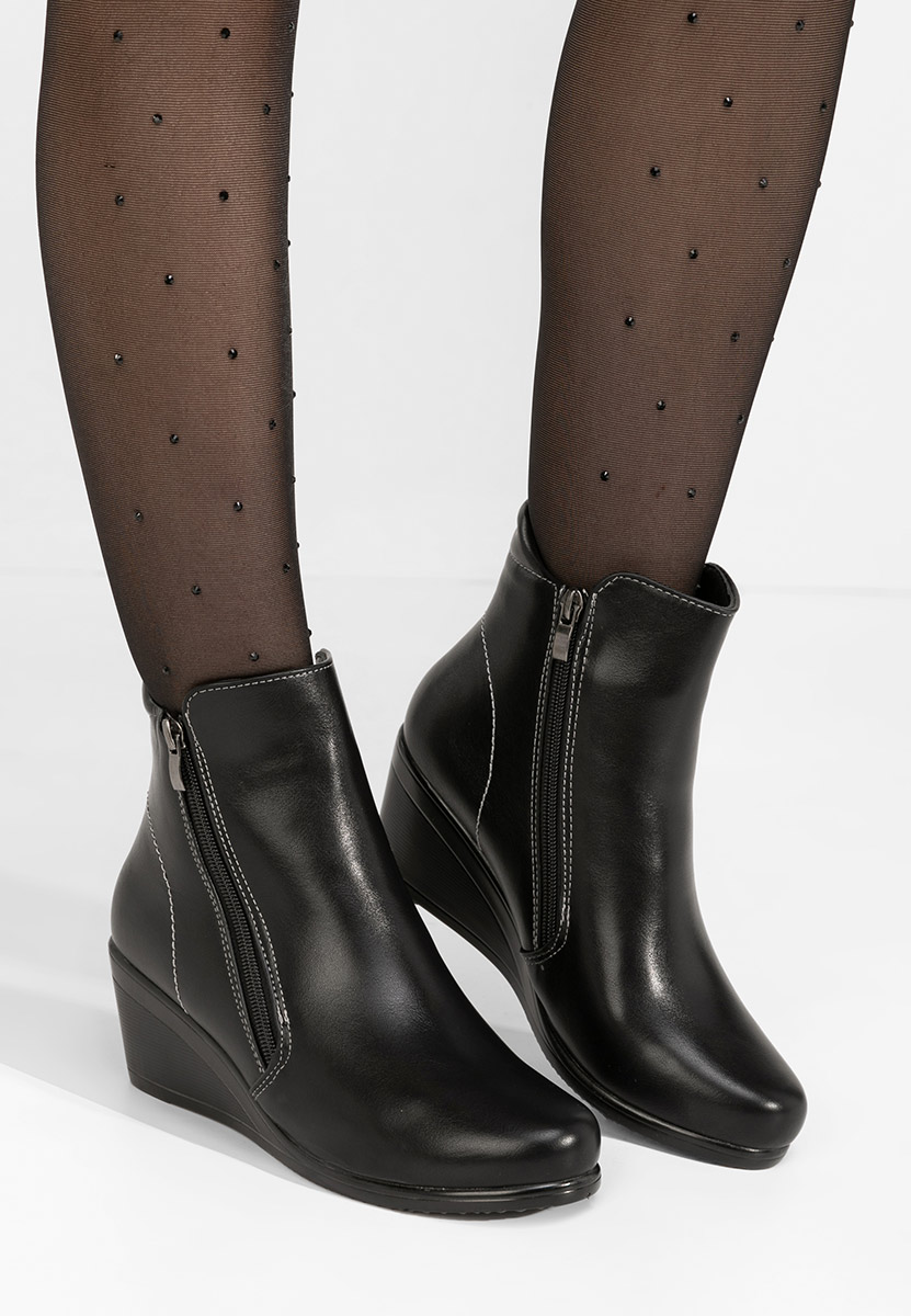Ghete cu platforma Armandina negre