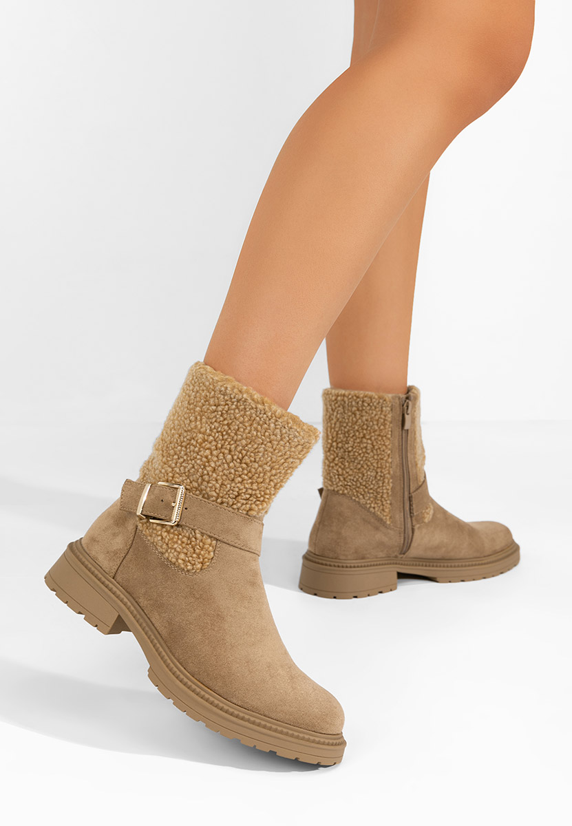 Ghete imblanite dama Sherill V2 camel