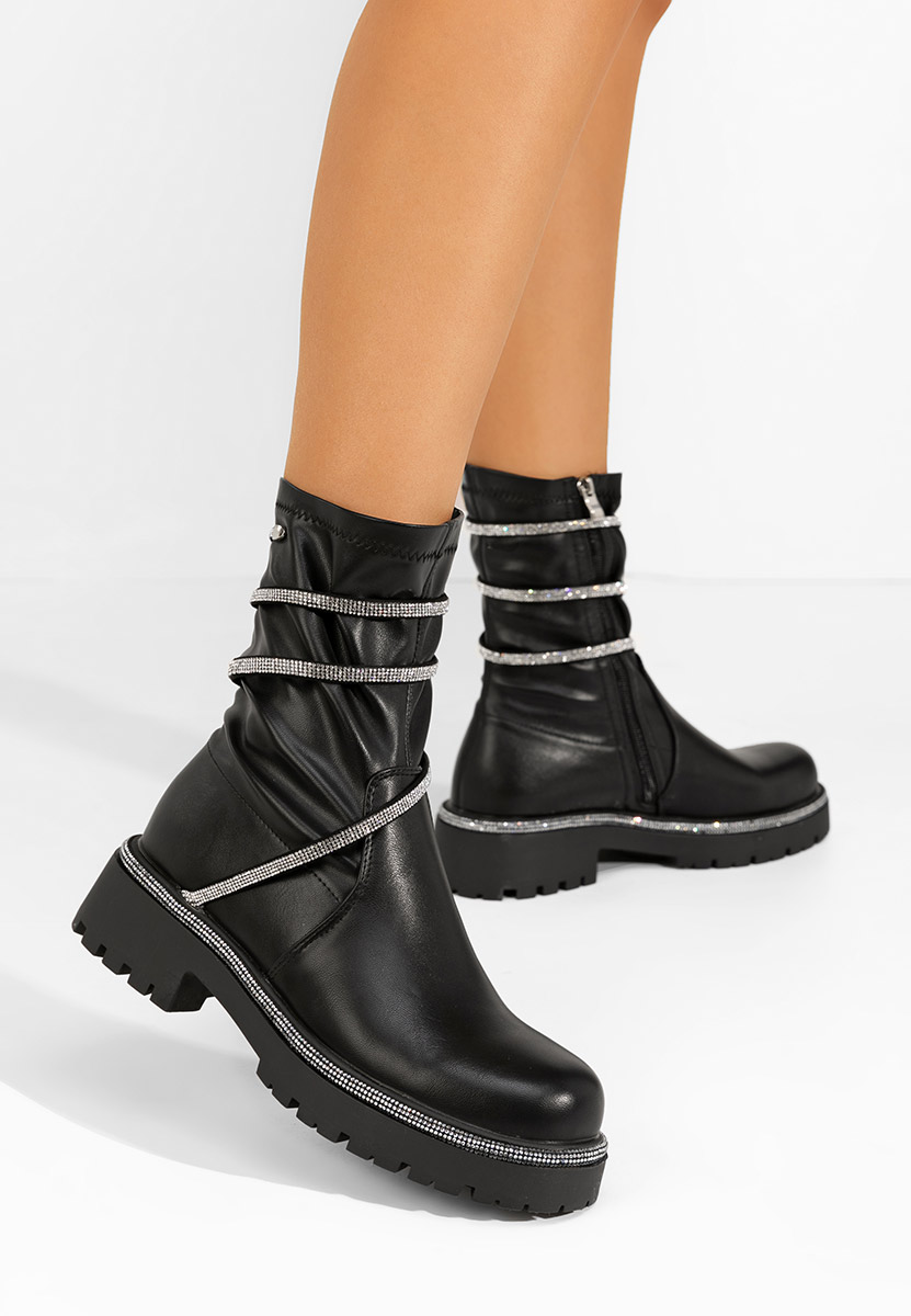 Ghete cu talpa groasa Catina V2 negre
