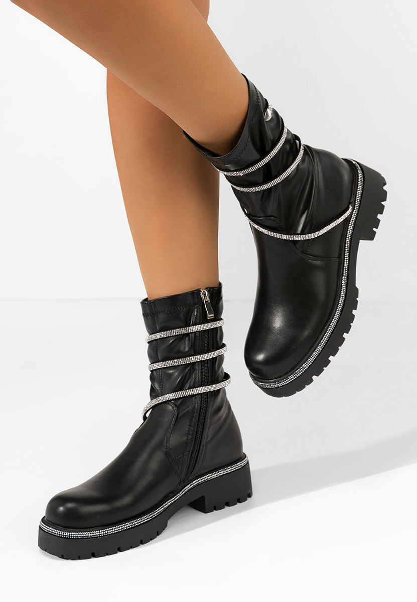 Ghete cu talpa groasa Catina V2 negre