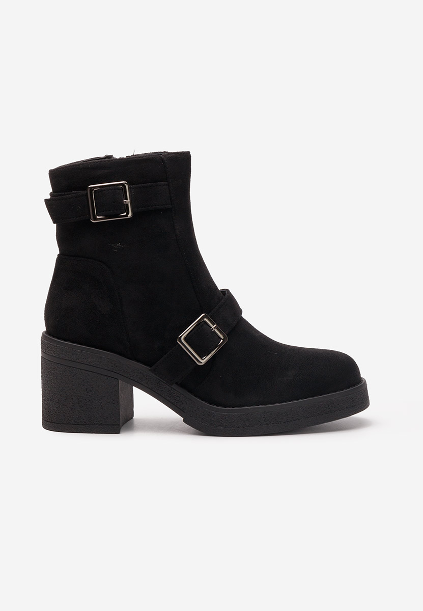 Botine cu toc Ressie negre