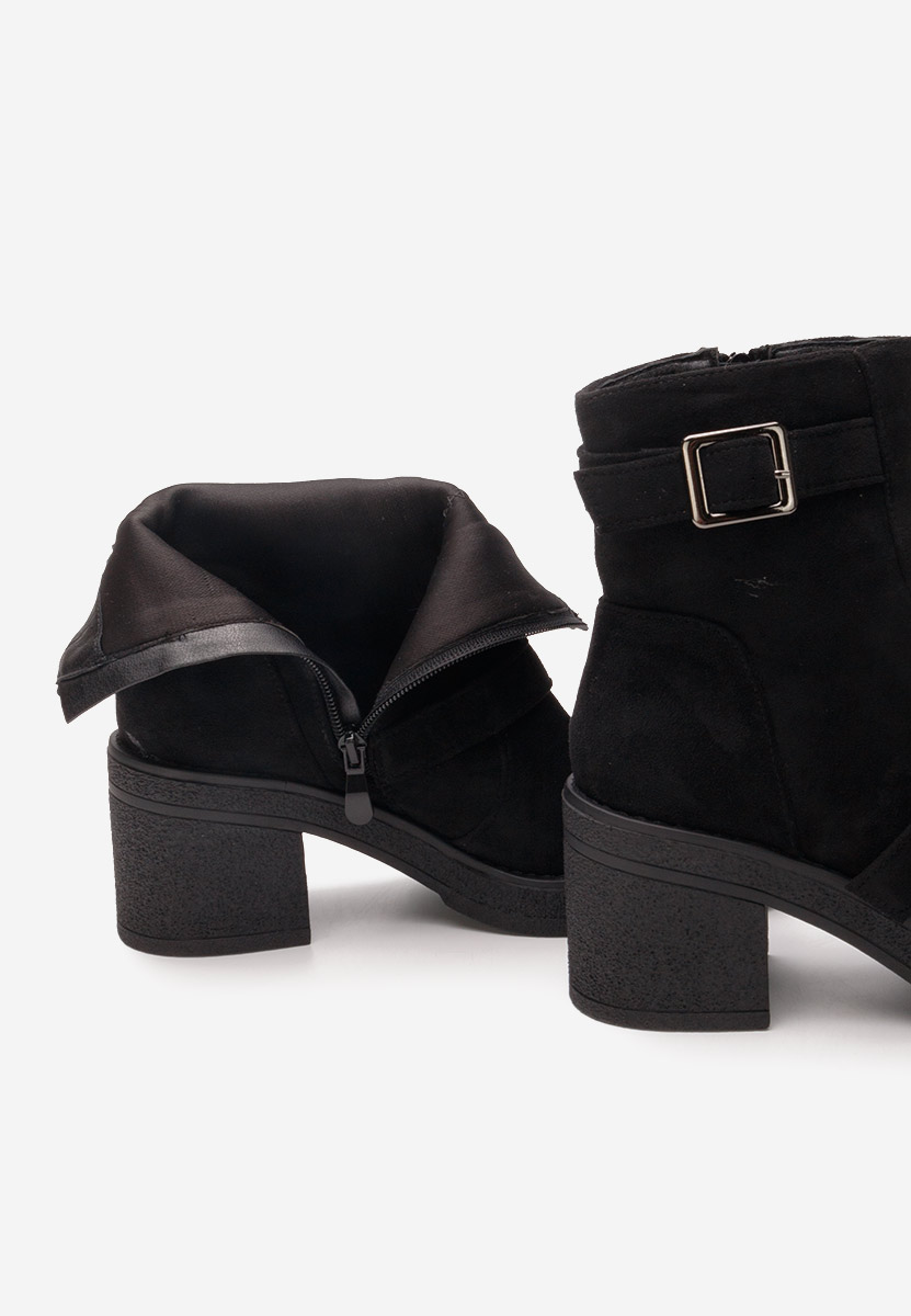 Botine cu toc Ressie negre