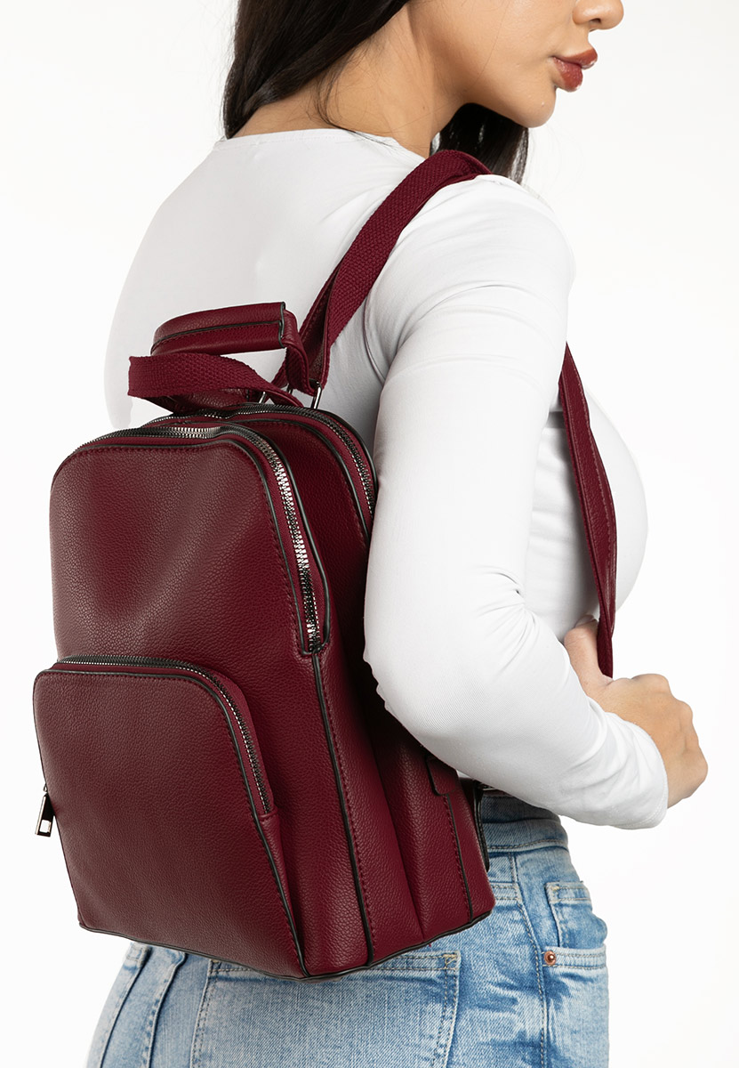 Rucsac dama Eugenie rosu