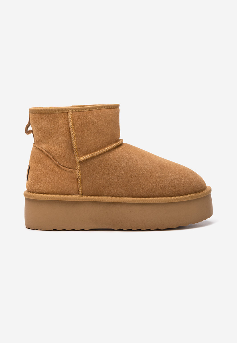 Cizme tip ugg cu platformă Nalya camel