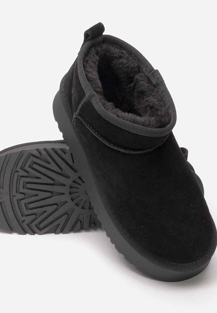 Cizme tip ugg cu platformă Cortney negre