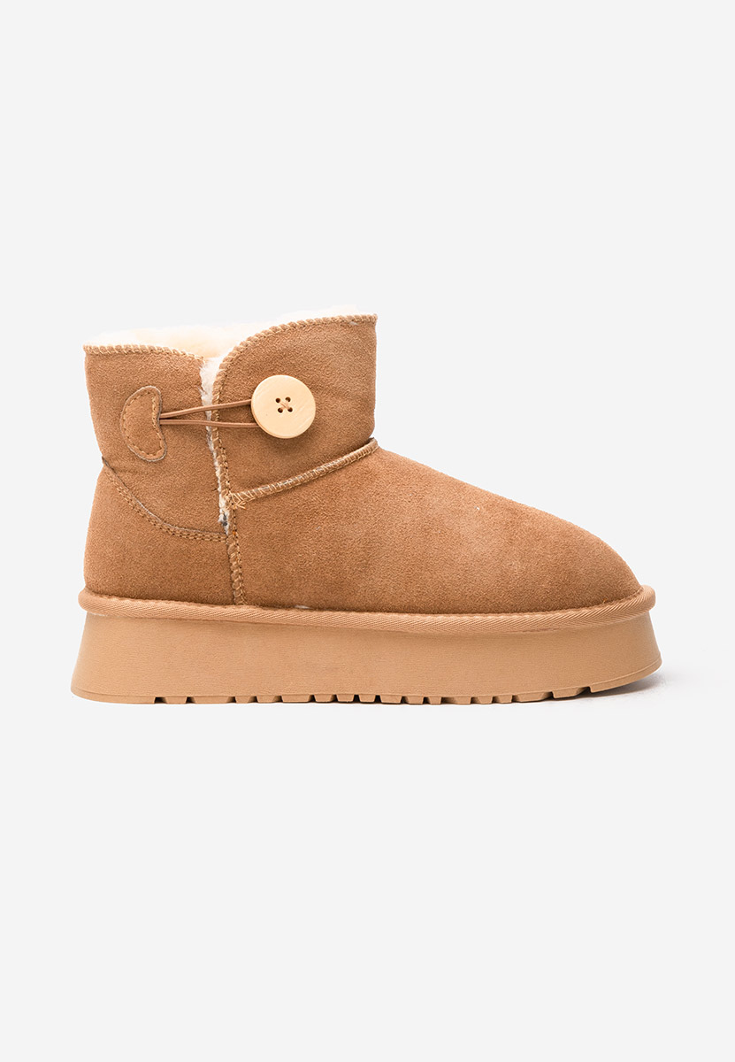 Cizme tip ugg cu platformă Velsia camel