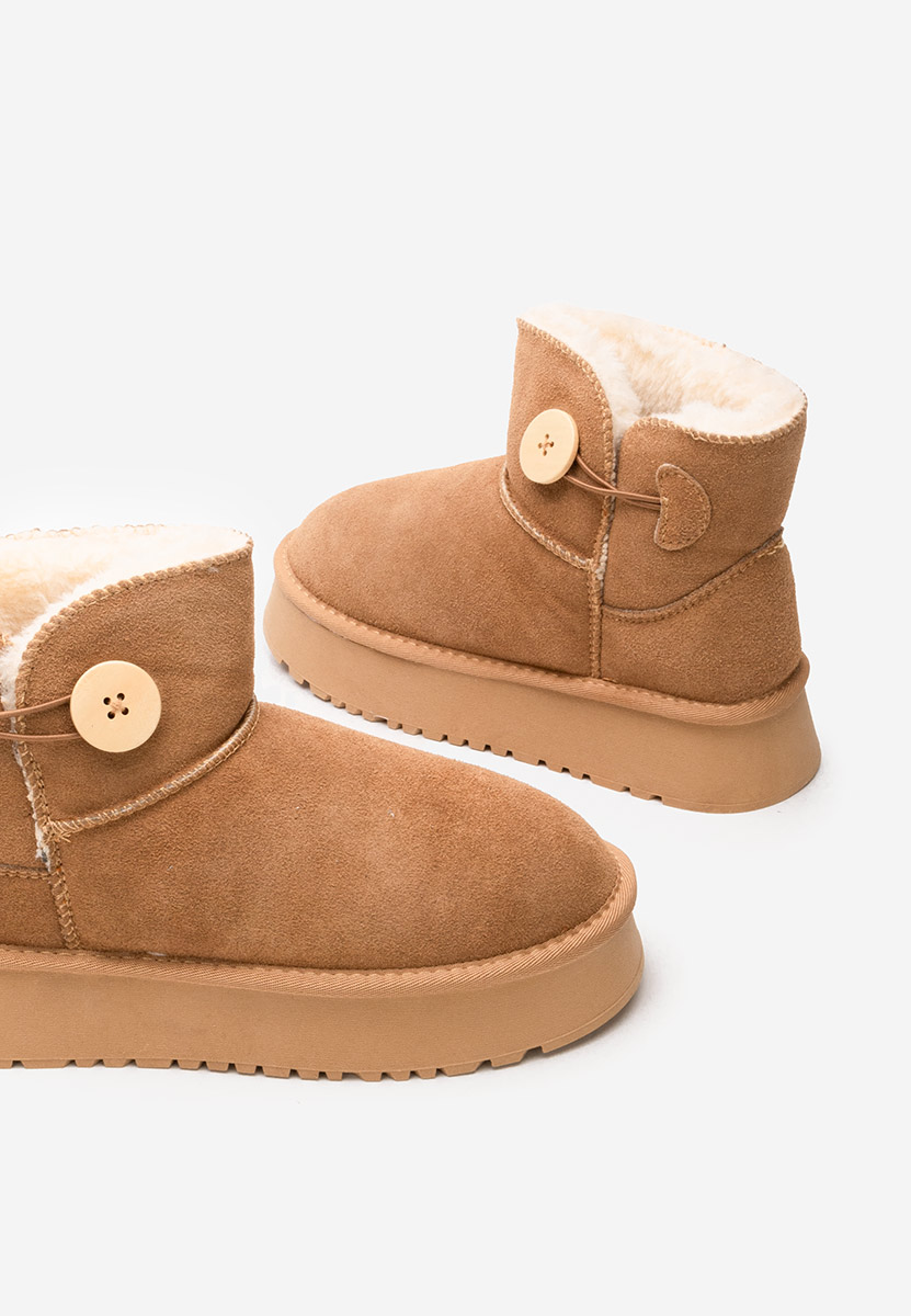 Cizme tip ugg cu platformă Velsia camel