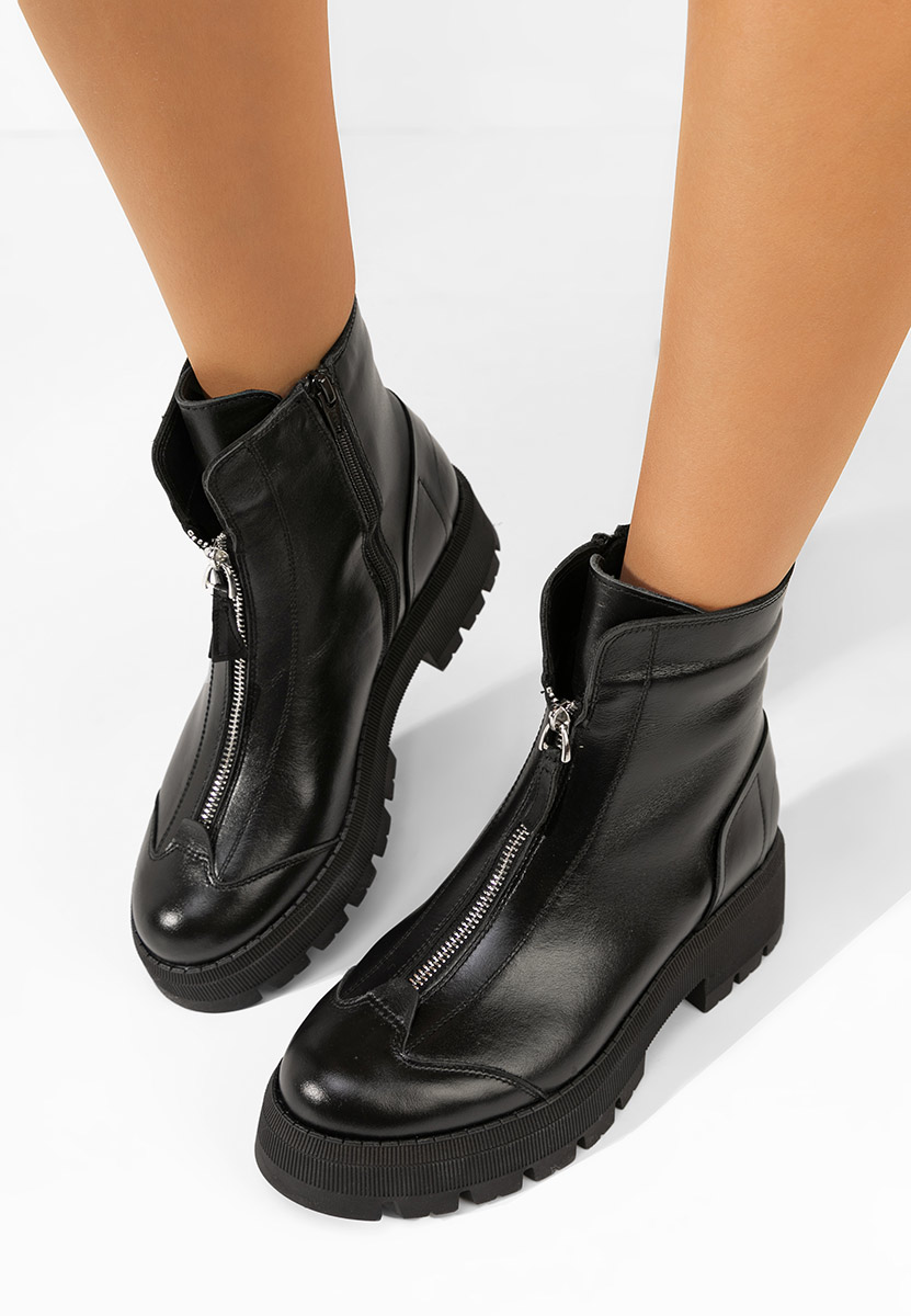 Ghete dama piele Laree negre