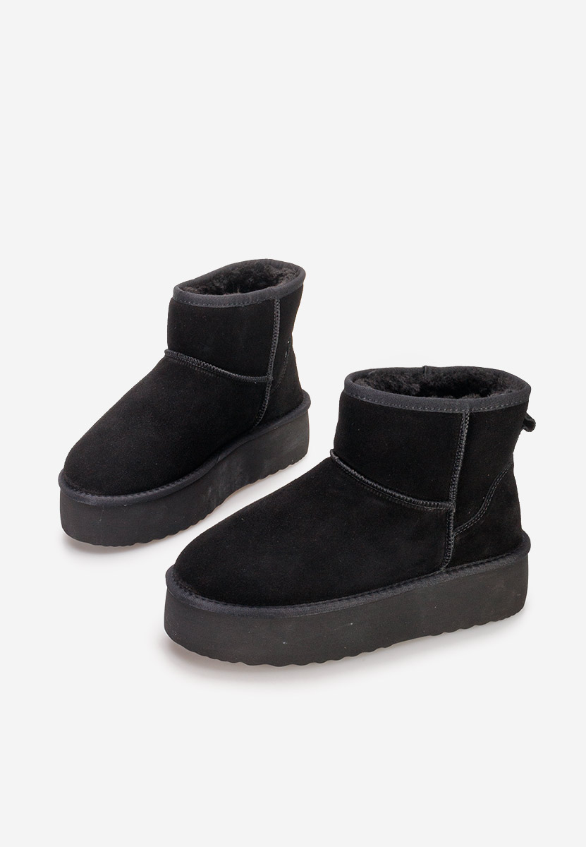 Cizme tip ugg cu platformă Nalya V3 negre