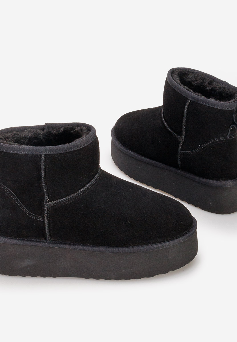 Cizme tip ugg cu platformă Nalya V3 negre